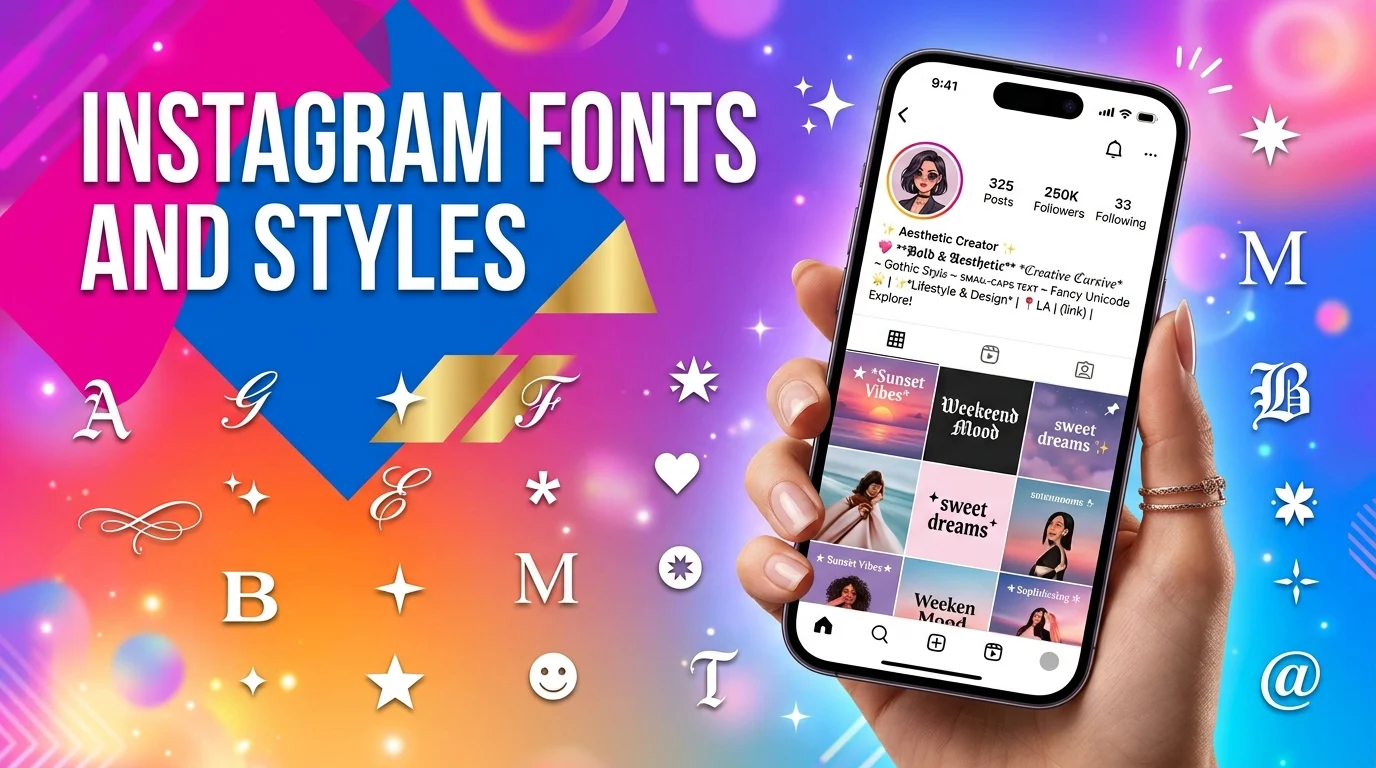 Instagram Fonts and Styles