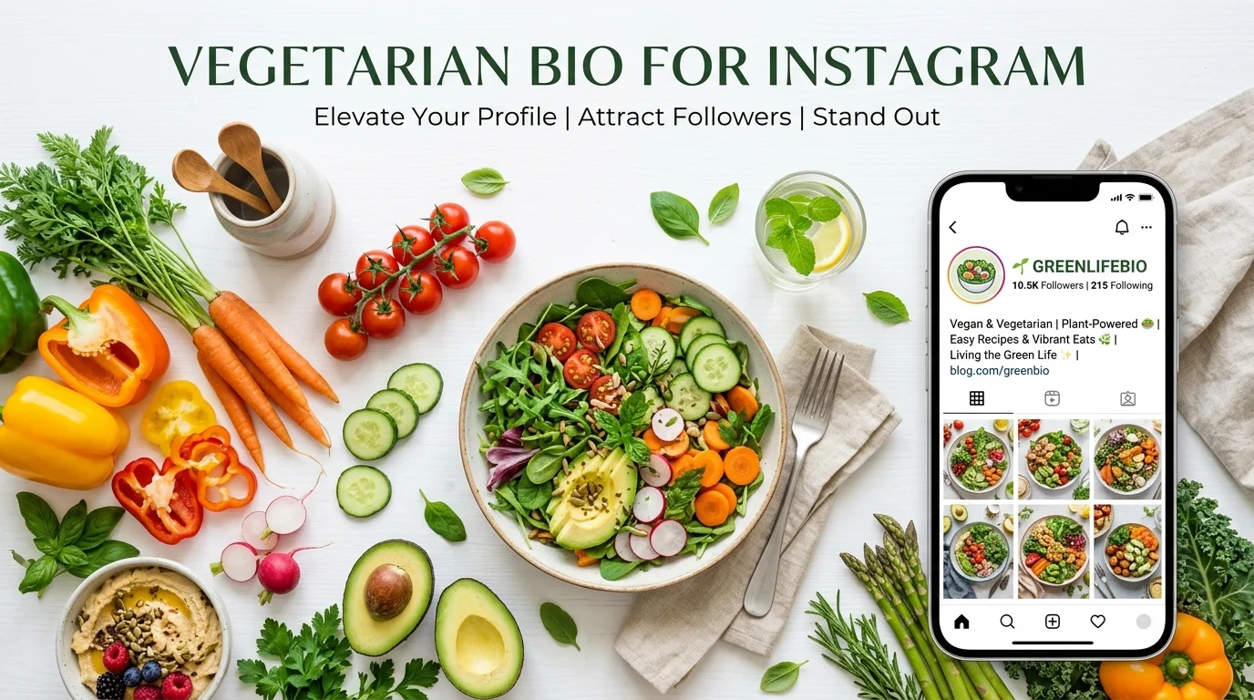 Vegetarian Bio for Instagram